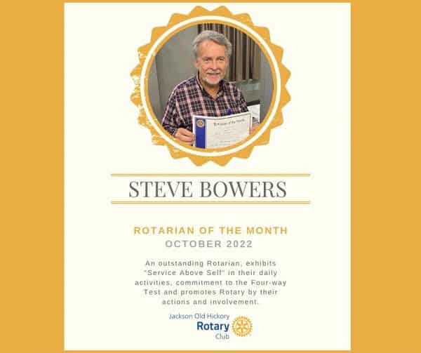 Rotarian of the month October